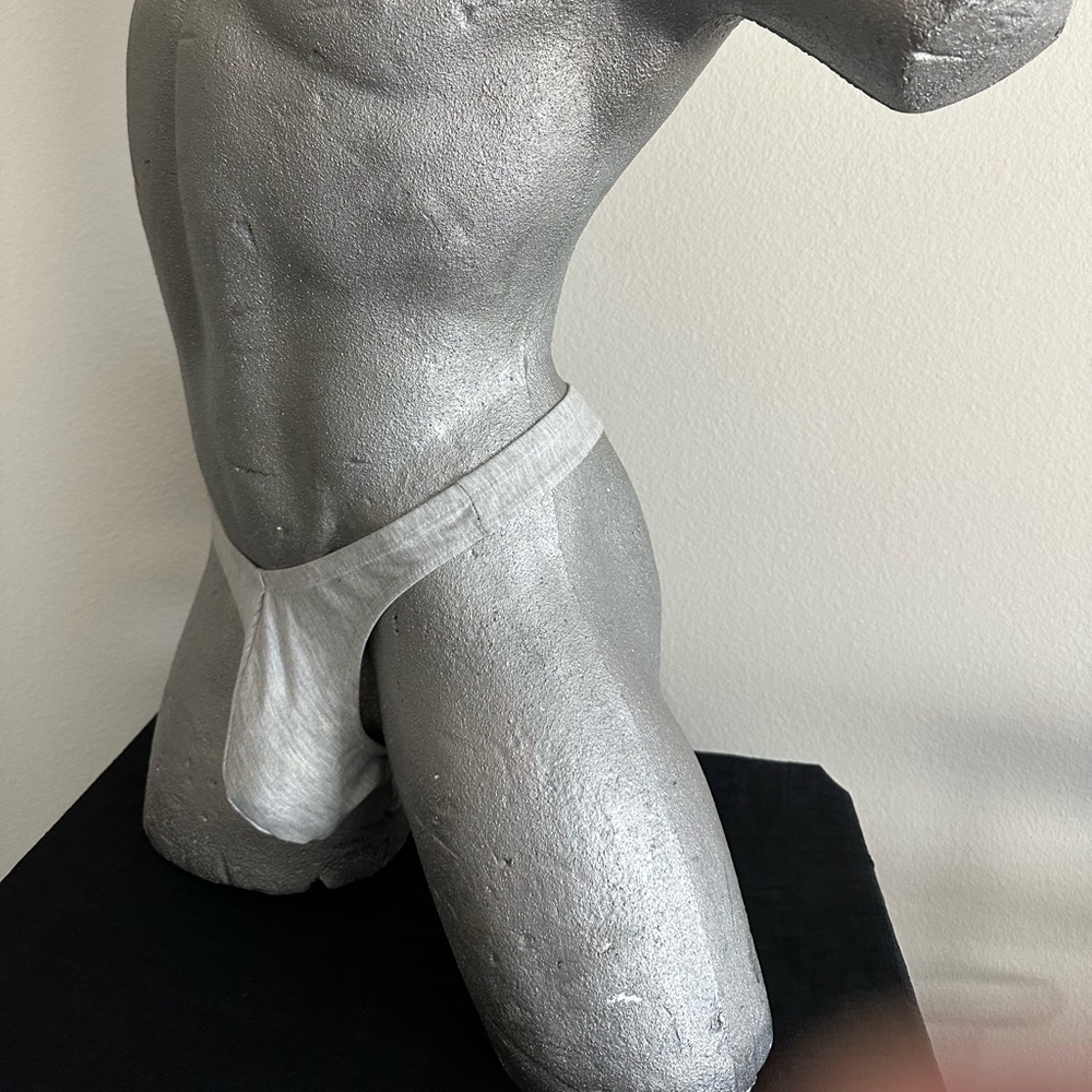 Full Pouch Thong - Heather Grey R205T*